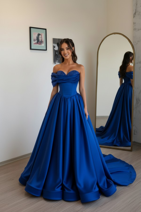 Champagnergold Ballkleid Lang Günstig Abendkleid Abendmoden Online