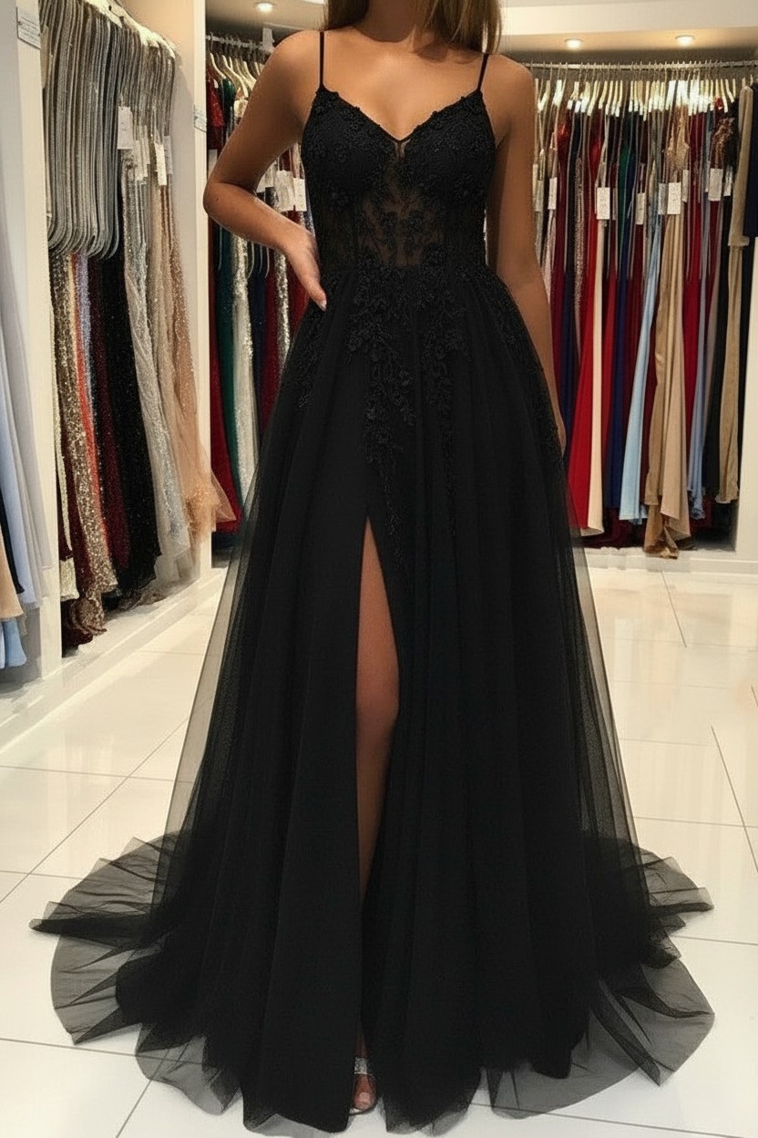 Luxus Abendkleider Lang Glitzer | Blau Abiballkleider Abendmoden