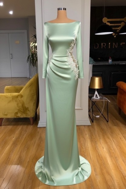 Elegante Abendkleider Lang Weiße Mit Ärmel Ballkleider Glitzer