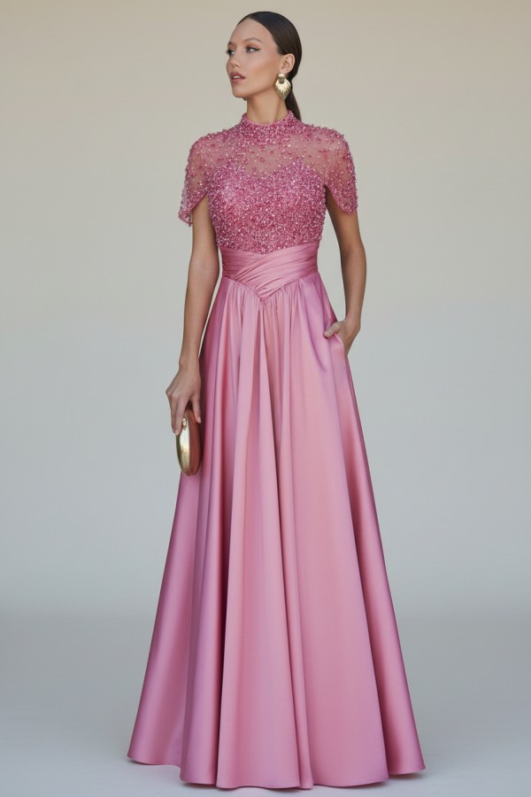 Elegante Abendkleider Lang Dunkel Grün Ballkleider Glitzer Online