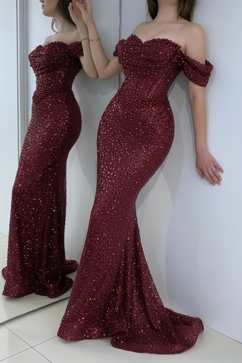 Elegante Abendkleider mit Glitzer | Abiballkeldier Schlict Online