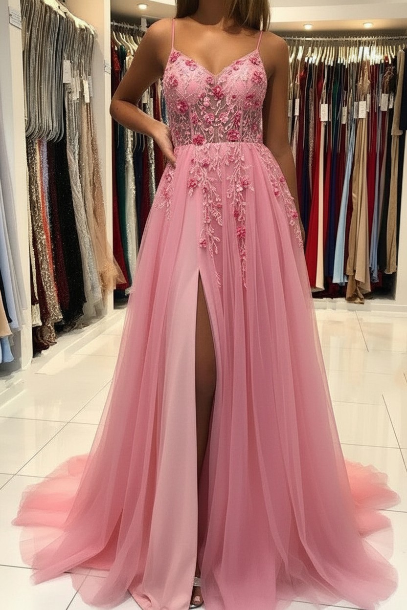 Luxus Abendkleider Lang Glitzer | Blau Abiballkleider Abendmoden