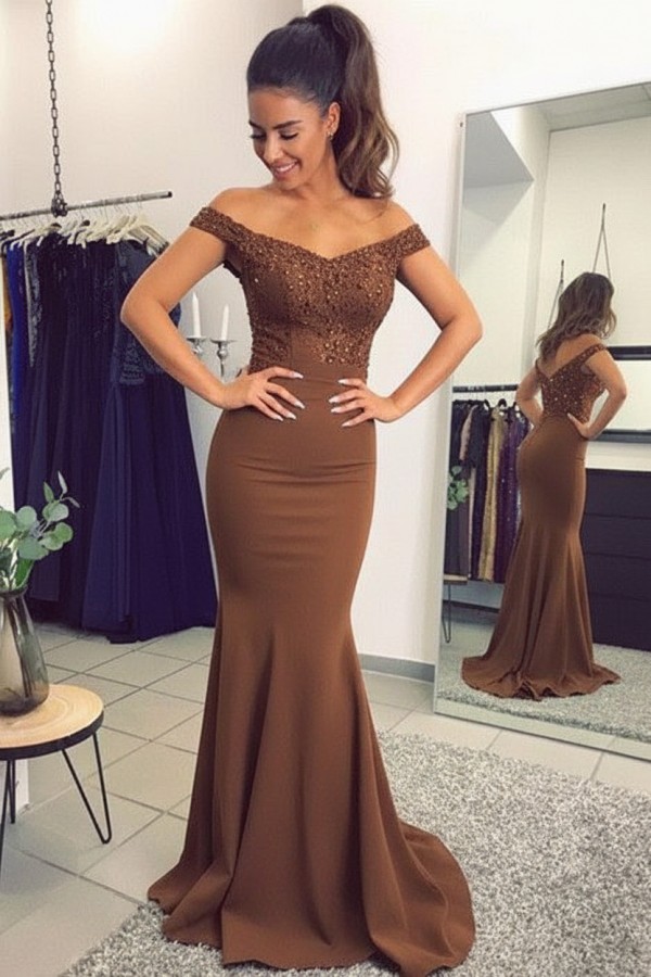 Navy Blau Spitze Abendkleid Abiballkleider | Abendkleider Lang Günstig Meerjungfrau