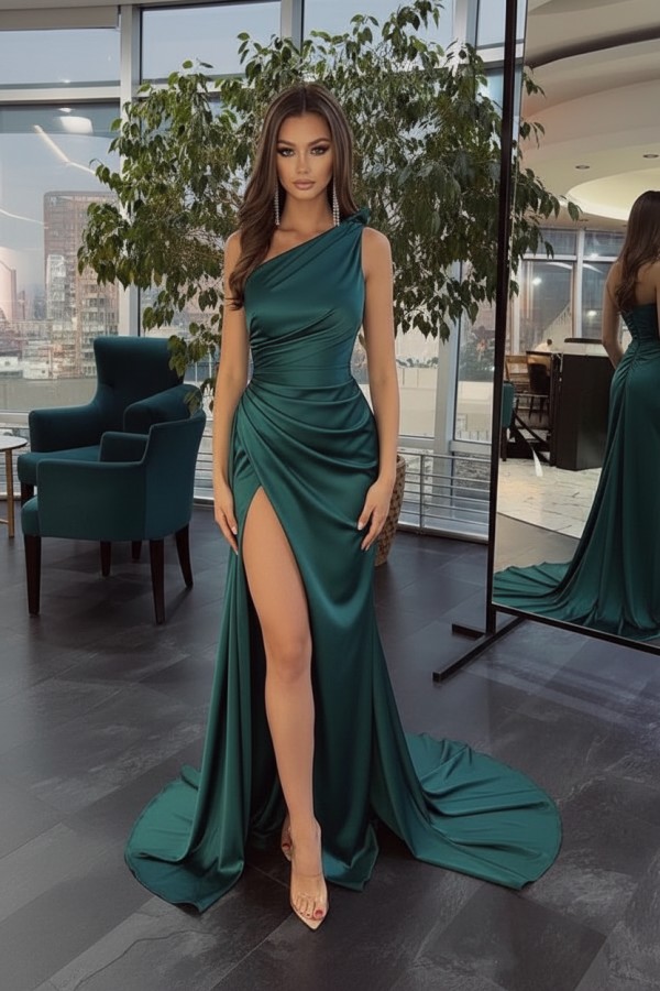 Schlichtes Abendkleid Lang Schwarz | Abiballkleider Günstig