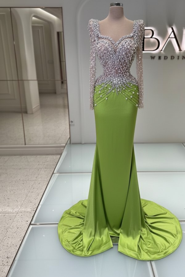 Schönes Abendkleid Lang Schwarz Abiballkleider Ballkleider mit Glitzer