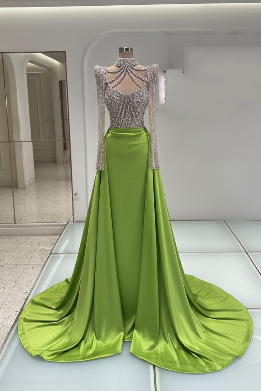 Schwarzes Abendkleid Lang Mit Ärmel Ballkleider Abiballkleider Online