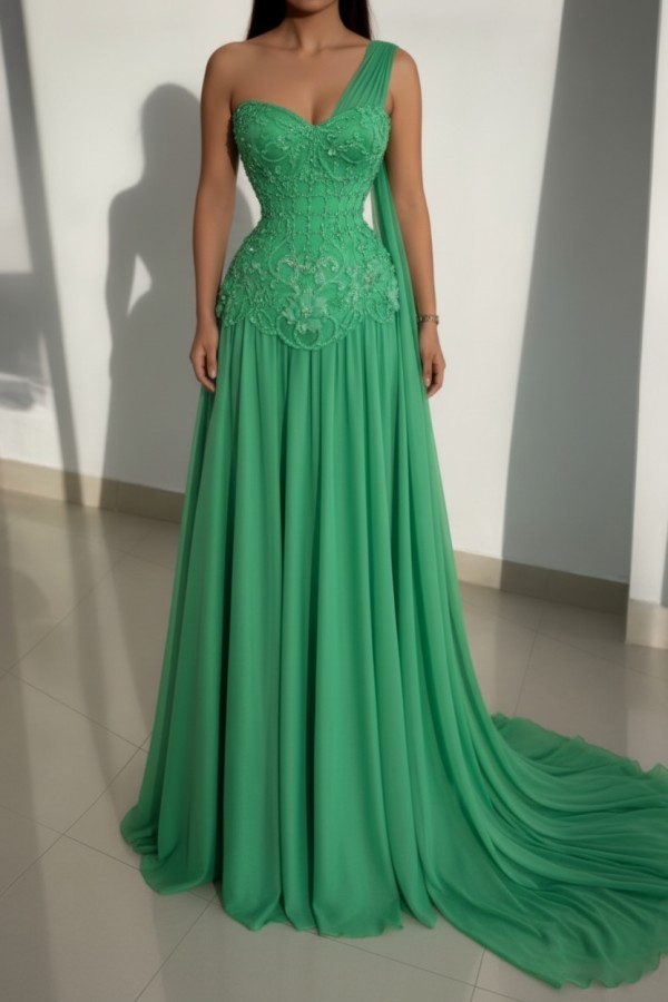 Schöne Abendkleider Lang Rosa Ballkleider mit Spitze