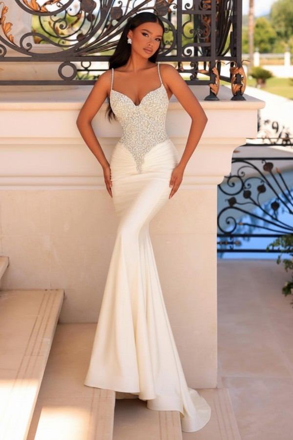 Elegante Abendkleider Grün | Abiballkleider mit Glitzer