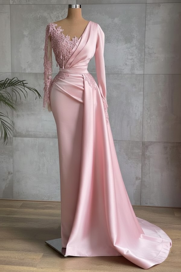 Rote Abendkleider Mit Ärmel | Abiballkleider Lang Günstig