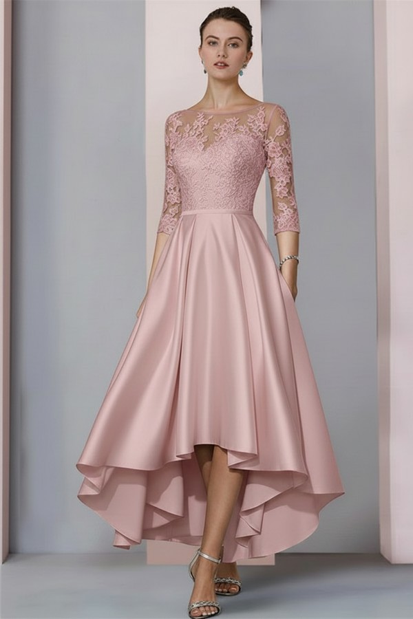 Schwarzes Brautmutterkleid Kurz | Brautmutterkleider mit Ärmel