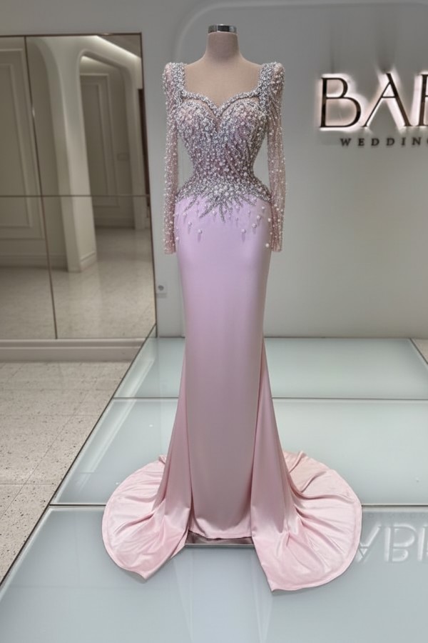 Schönes Abendkleid Lang Schwarz Abiballkleider Ballkleider mit Glitzer