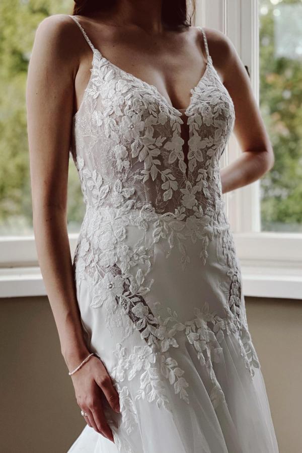 Schöne Hochzeitskleider Meerjungfrau | Brautkleider mit Spitze