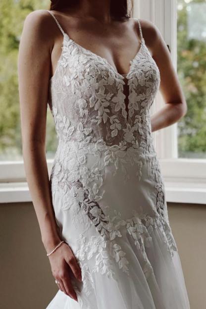 Schöne Hochzeitskleider Meerjungfrau | Brautkleider mit Spitze