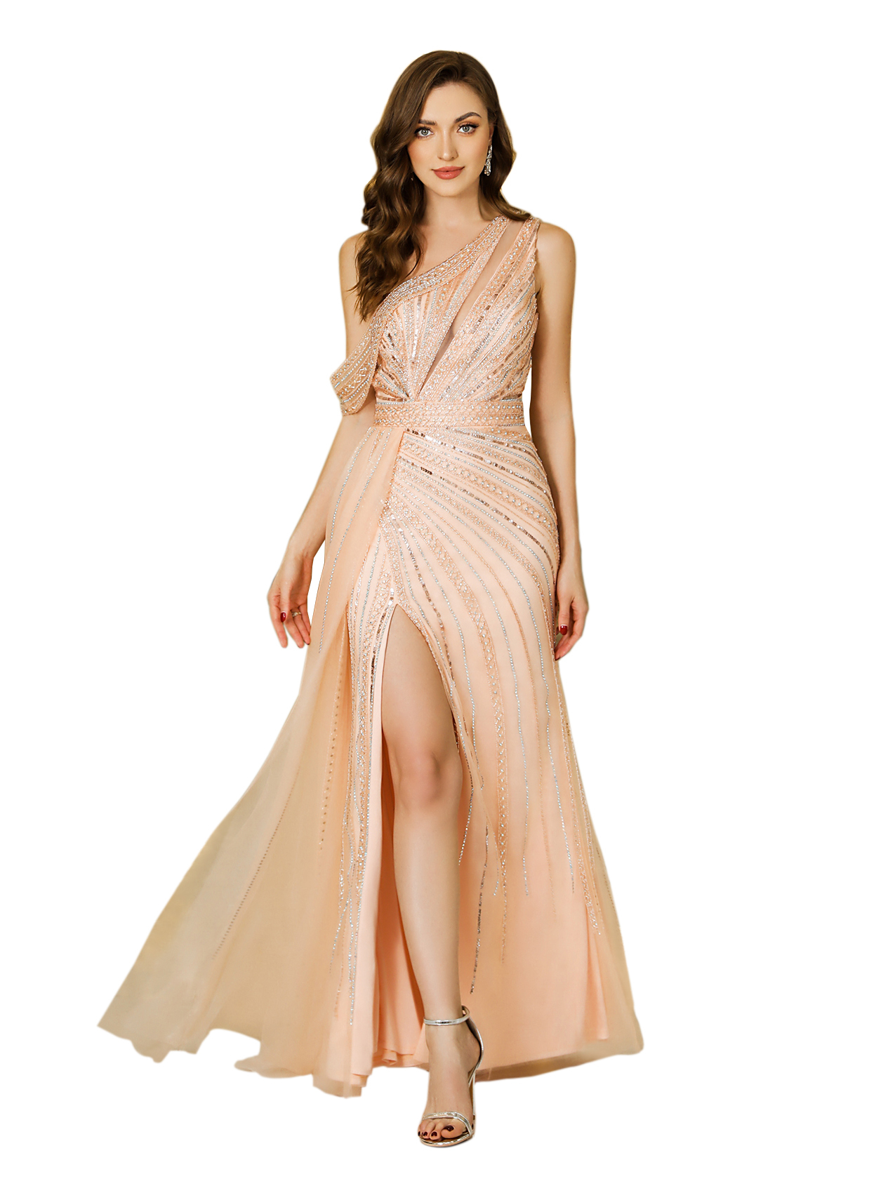 Designer Abendkleider Lang | Abiballkleider mit Glitzer