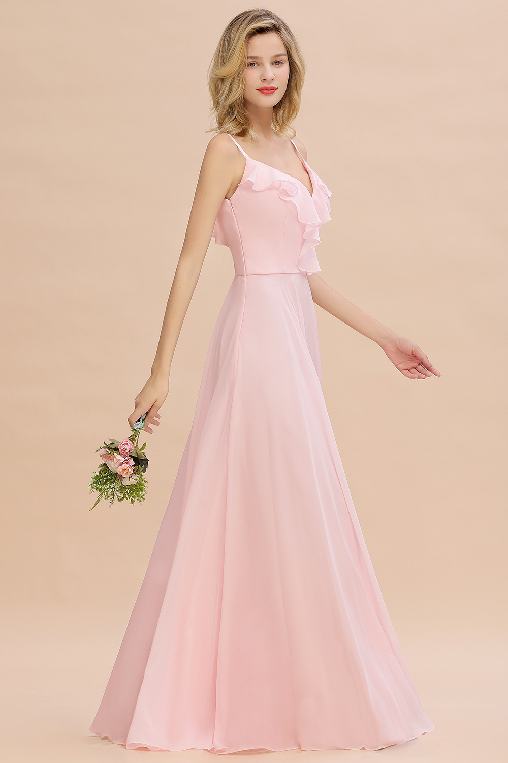 Elegante Brautjungfernkleider Rosa | Brautjungfernkleid Günstig Online