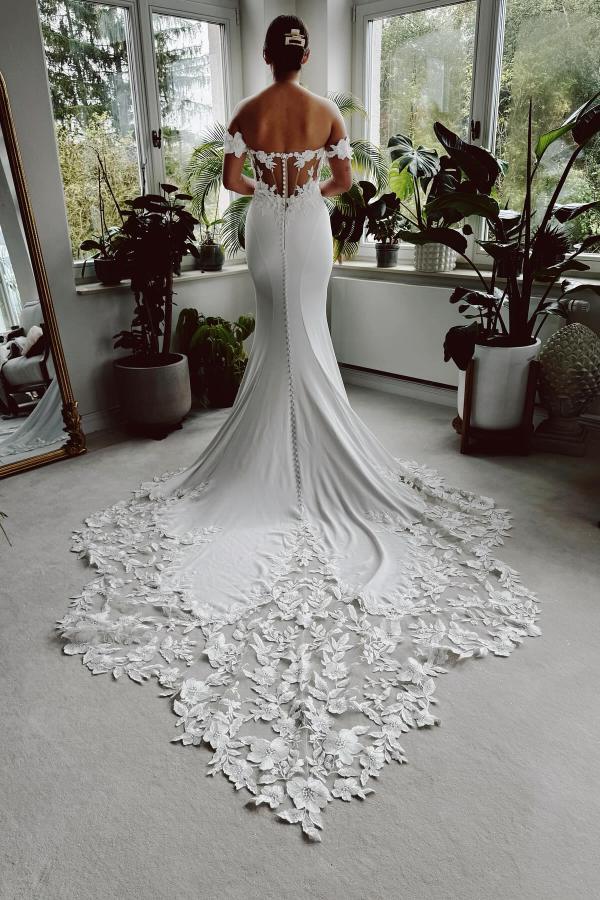 Schöne Hochzeitskleider Meerjungfrau | Brautkleider mit Spitze