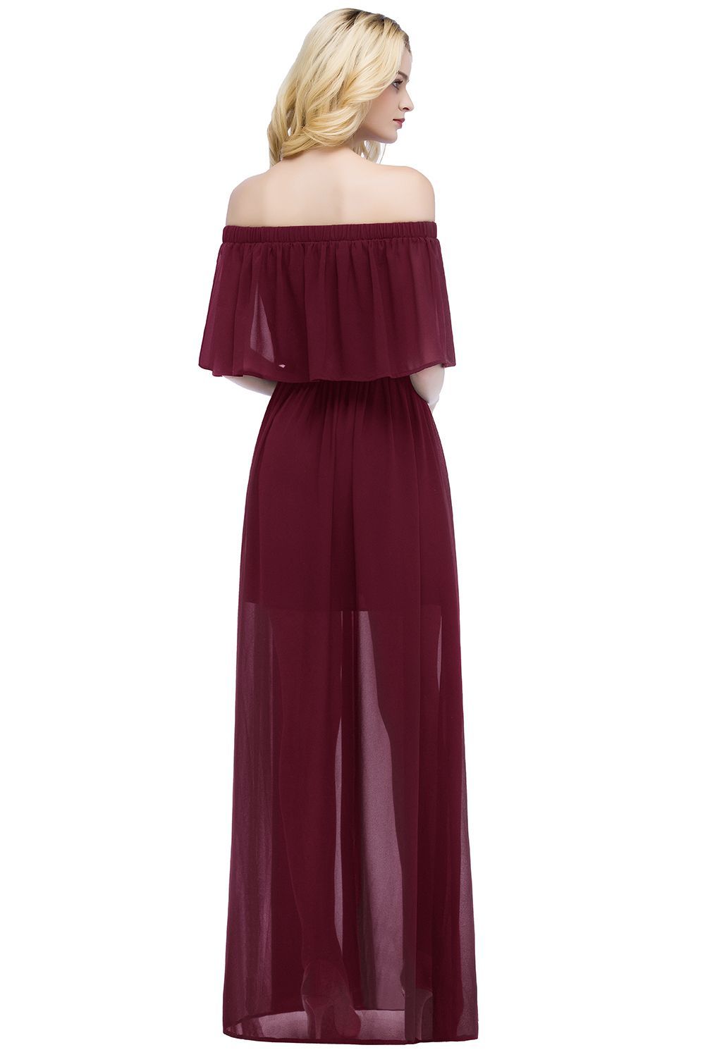 Schwarzes Abenkleid Lang | Schlichtes Abiballkleid Günstig