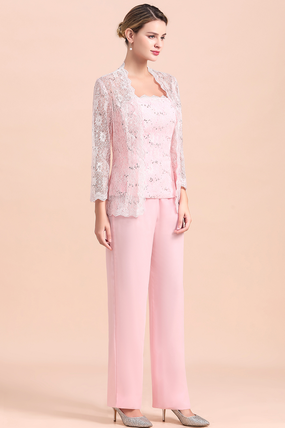 Rosa Brautmutterkleider Mit Bolero | Jumpsuit Brautmutterkleid Günstig