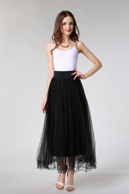 Schlechte A-Linie Petticoats lang | Prinzessin Petticoats aus weiches Netz
