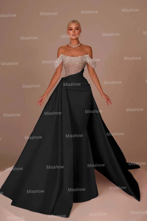 Neue Hochzeitskleider A Linie Satin Brautkleider mit Glitzer