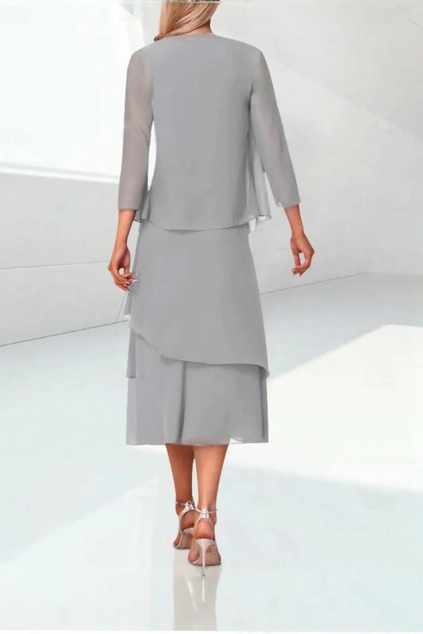 Summer Brautmutterkleider Himmel Blau Chiffon Kleider Für Brautmutter-Misshow.de