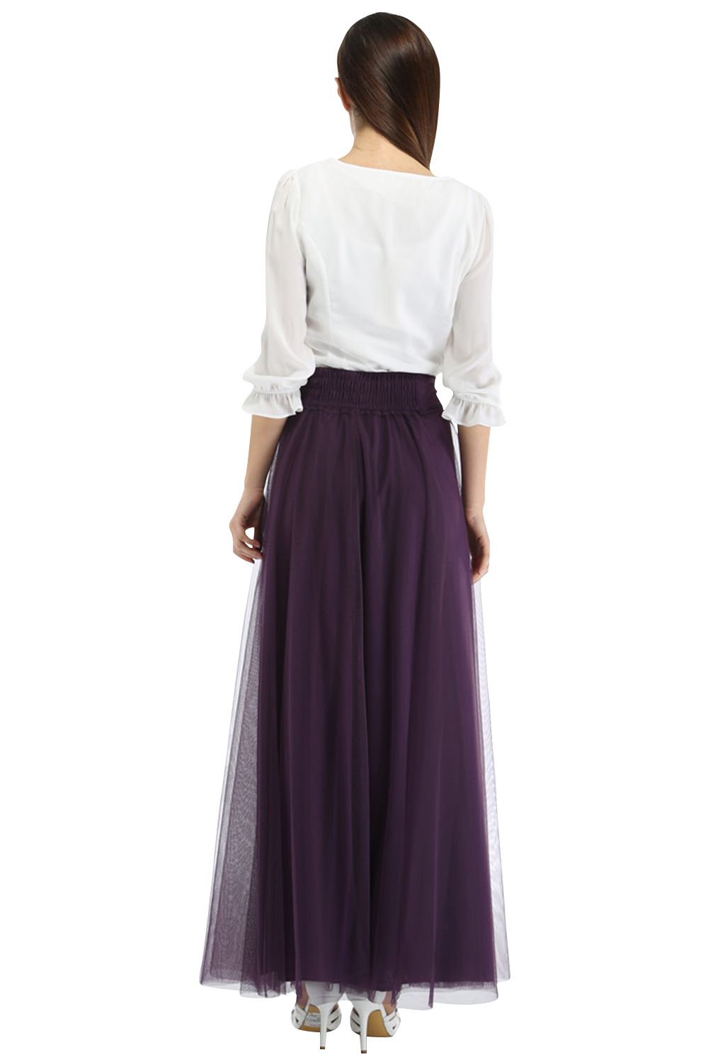 Lange Spalte Petticoats | Prinzessin Petticoats aus weiches Netz-Misshow.de