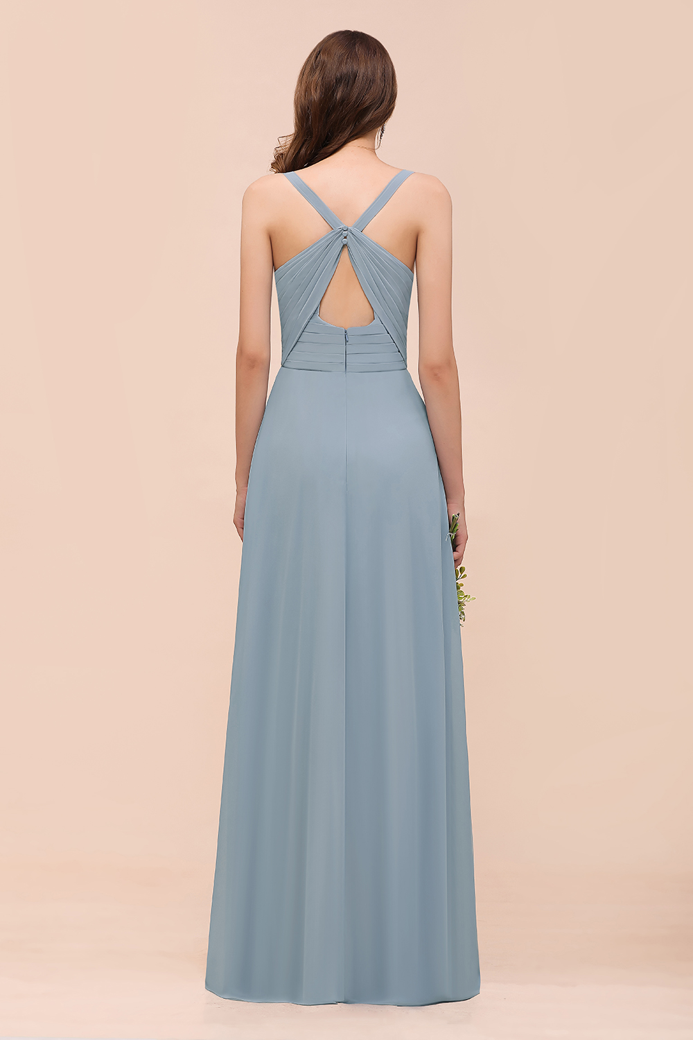 Brautjungfernkleider Heller Blau | Chiffon Kleider Für Brautjungfern-Misshow.de