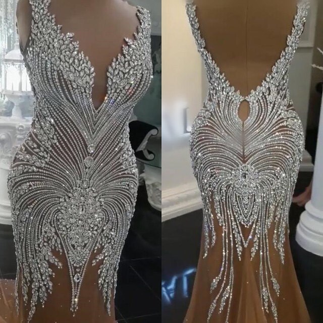 Luxus Abendkleider Lang | Kristal Abendmoden Abiballkleid Online