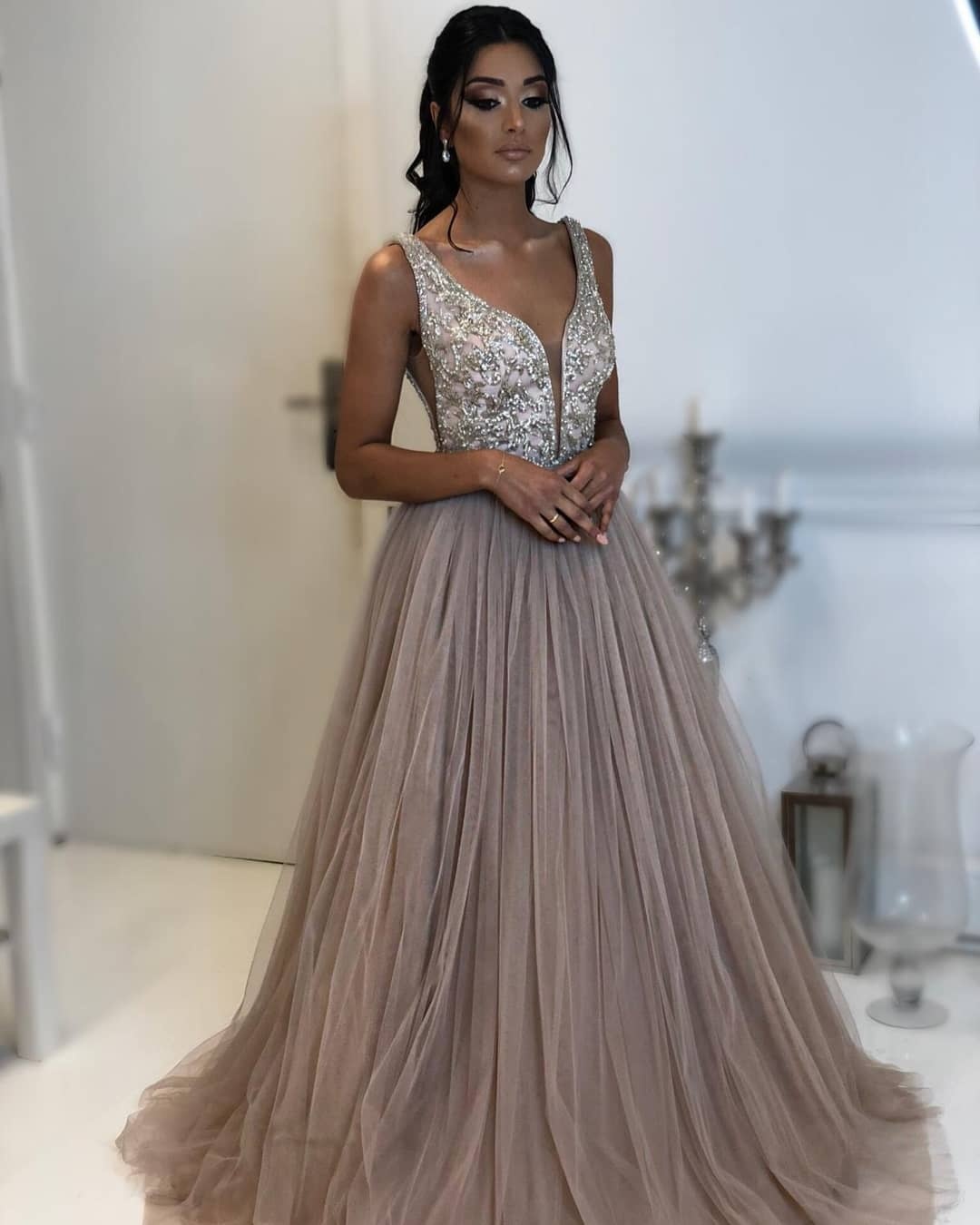 Fashion Abendkleider Lang Günstig | Abiballkleid Spitze Online