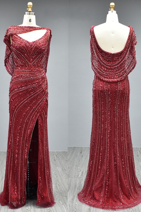 Extravagante Abendkleider Lang Glitzer | Abiballkleider Abendmoden Online