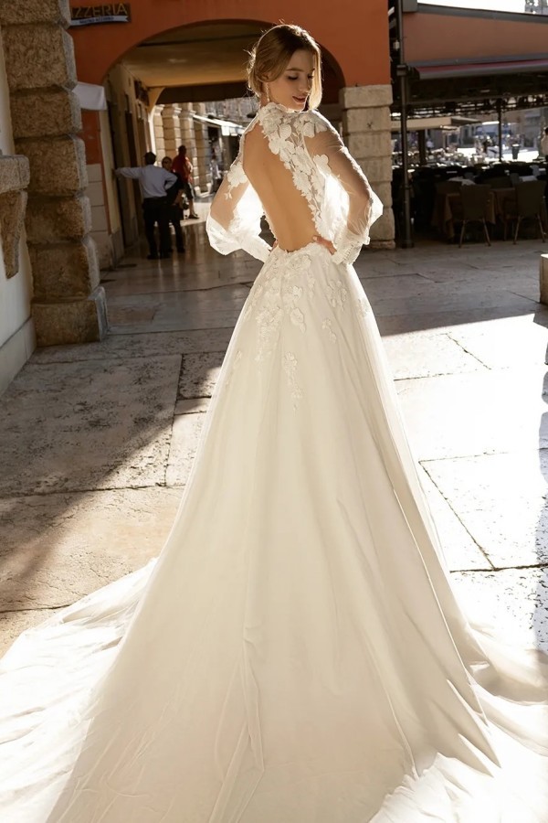 Designer Hochzeitskleider Boho Spitze Etuikleider Brautmoden