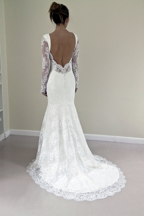 Günstig Weiße Hochzeitskleider Spitze Günstig Meerjungfrau Brautkleider Online Kaufen