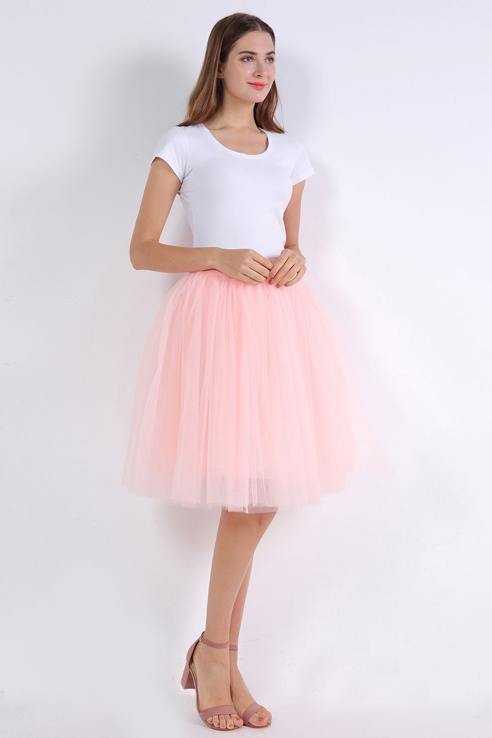 kniehoch tutu Petticoats A-LInie | Hochzeits Petticoats aus weiches Netz-Misshow.de