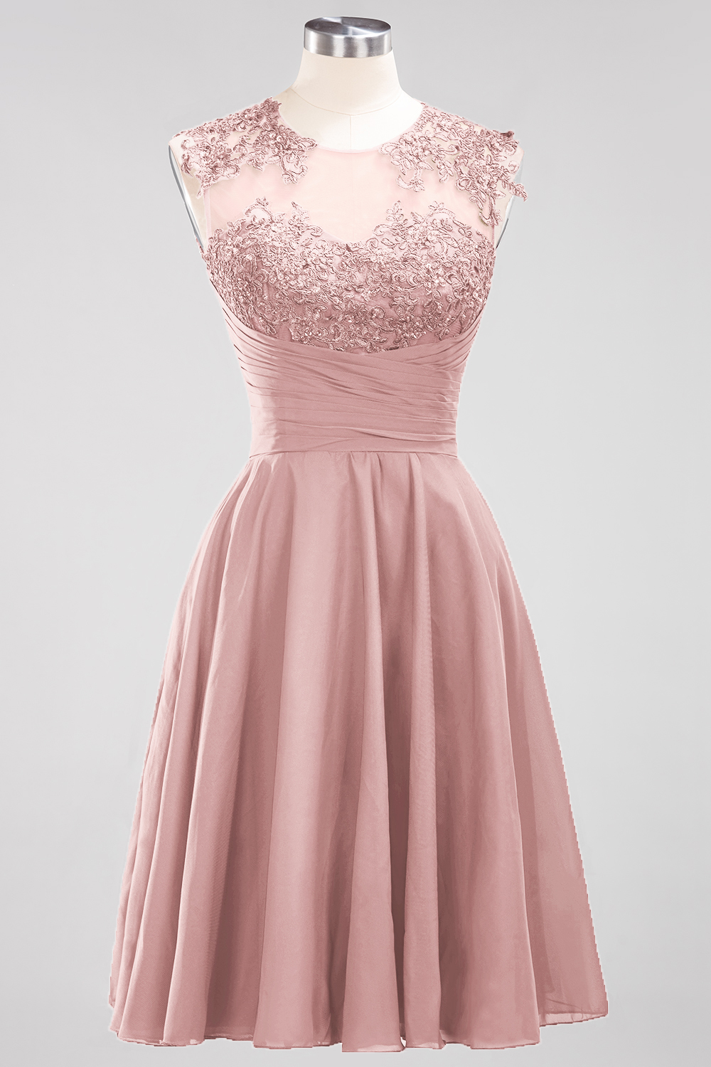 Schlichtes Abendkleid Weinrot | Cocktailkleider Kurz-Misshow.de