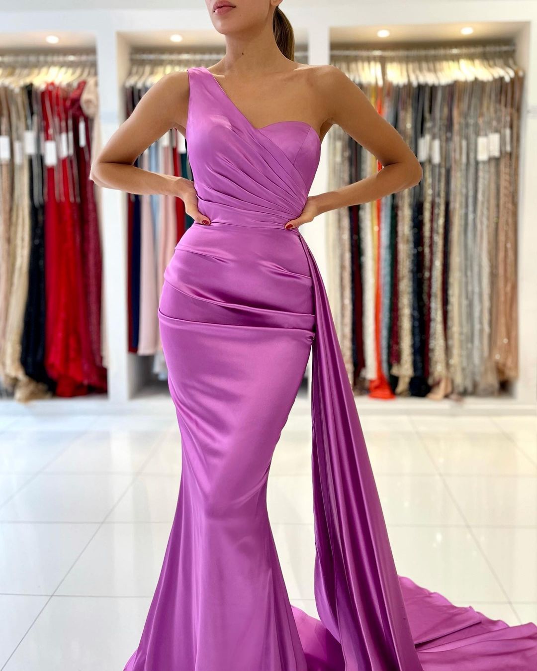 Schlichtes Abendkleid Lang Günstig | Abiballkleider Online