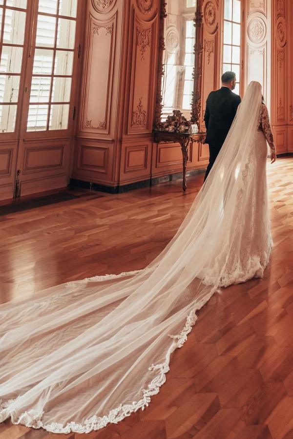 Schöne Hochzeitskleider mit Ärmel | Brautkleider Meerjungfrau Spitze