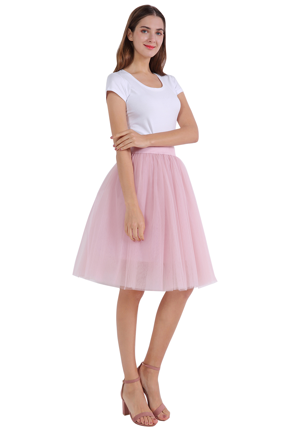 kniehoch tutu Petticoats A-LInie | Hochzeits Petticoats aus weiches Netz-Misshow.de