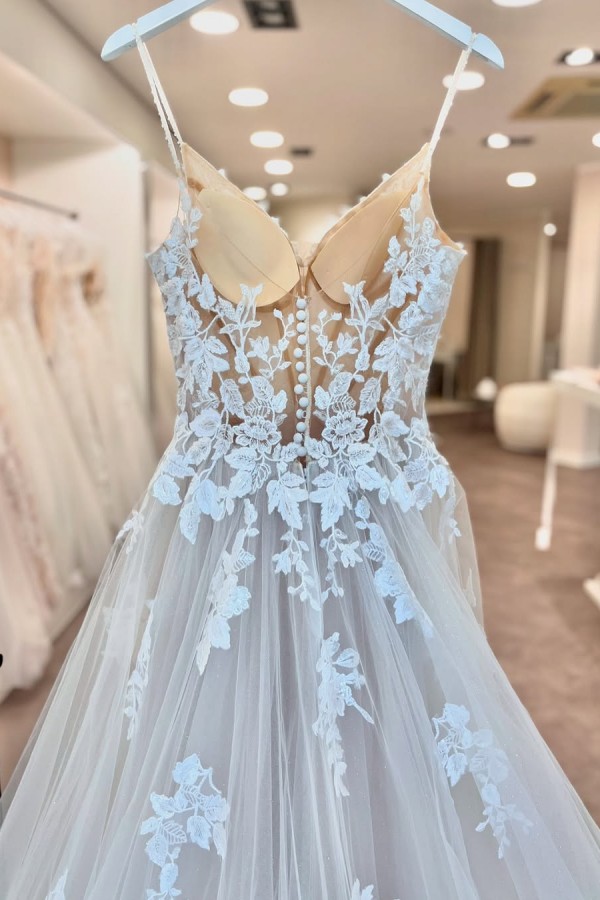 Boho Hochzeitskleider A Linie Spitze Brautmoden Brautkleider Online