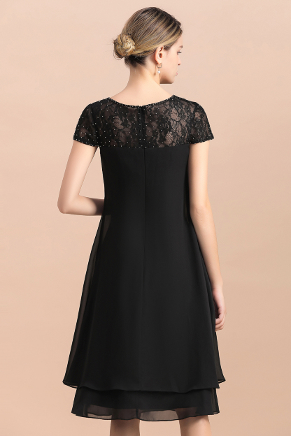 Schöne Brautmutterkleider Kurz Schwarz | Brautmutterkleid Günstig