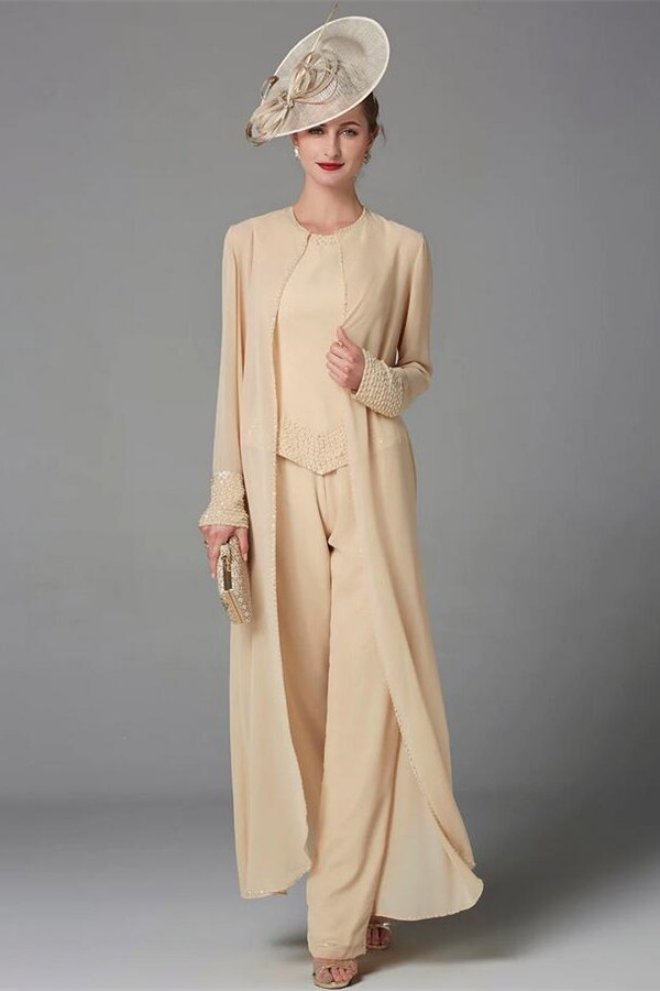 Elegante Brautmutterkleider | Jumpsuit 3 Teilen Brautmutter-Misshow.de