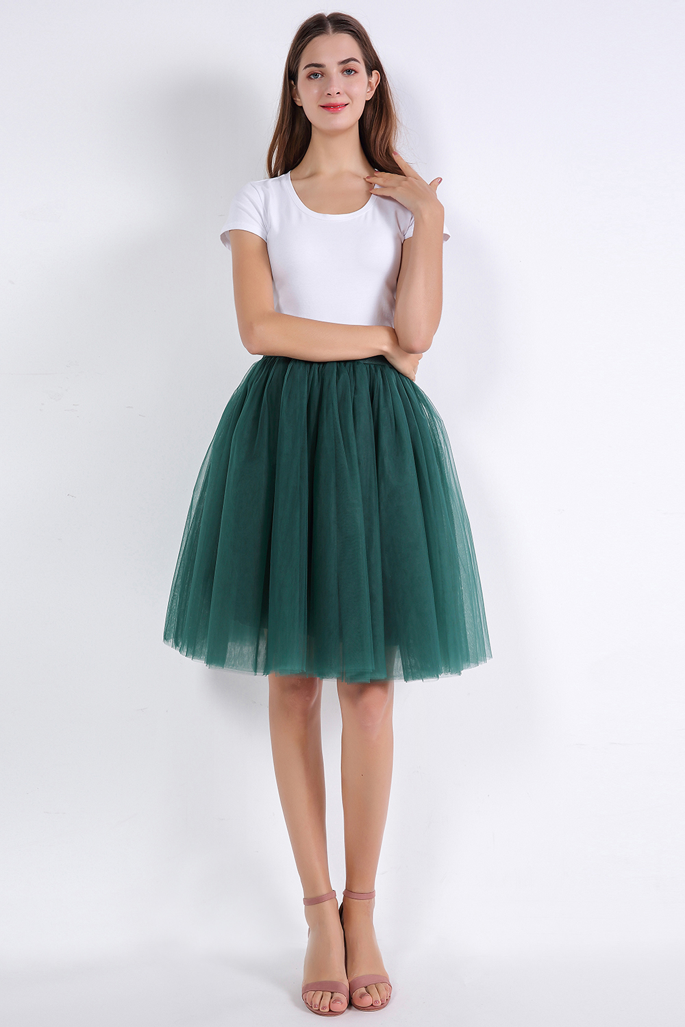 kniehoch tutu Petticoats A-LInie | Hochzeits Petticoats aus weiches Netz-Misshow.de