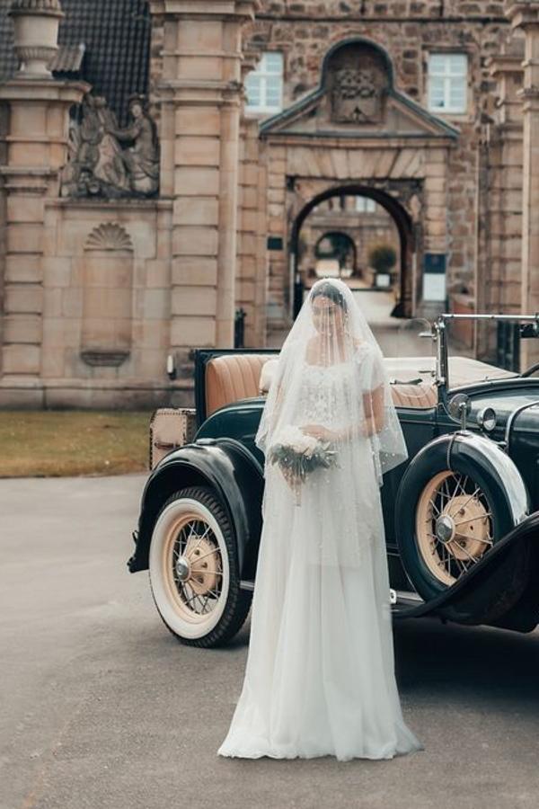 Schlichte Hochzeitskleider Mit Spitze | Boho Brautkleid A Linie