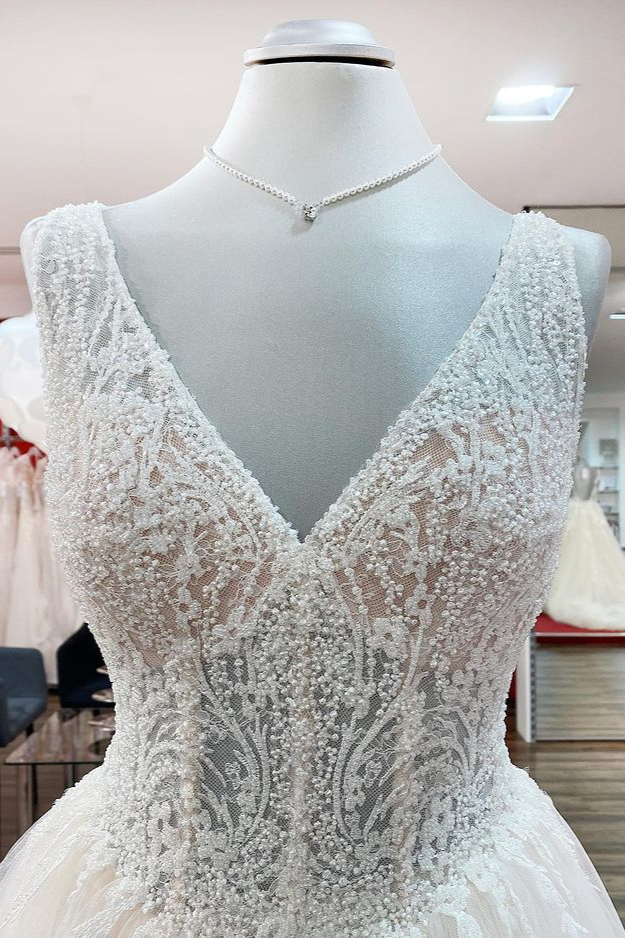 Elegante Hochzeitskleider Schlicht | Brautkleider A Linie