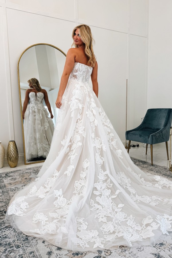 Designer Hochzeitskleider Spitze A Linie Brautkleider Günstig Online-Misshow.de