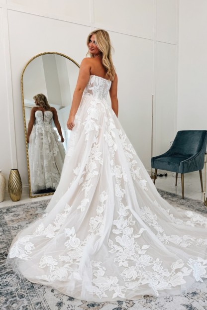 Designer Hochzeitskleider Spitze A Linie Brautkleider Günstig Online-Misshow.de