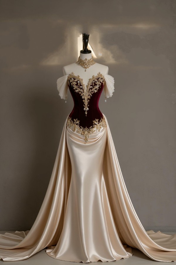 Festliche Kleider Weinrot Weihnachten Abendkleider Lang Glitzer