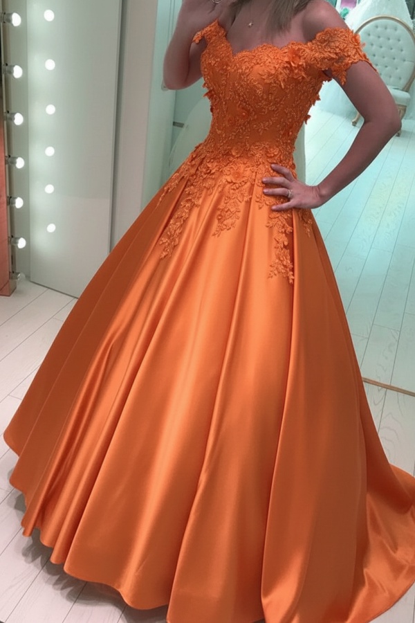 Luxus Abendkleider Prinzessin Lang | Abiballkleider mit Spitze