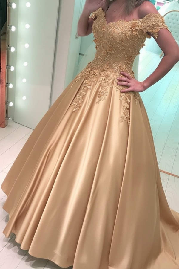 Luxus Abendkleider Prinzessin Lang | Abiballkleider mit Spitze