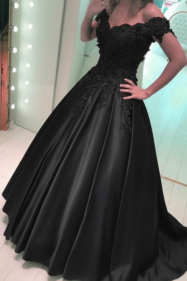 Luxus Abendkleider Prinzessin Lang | Abiballkleider mit Spitze