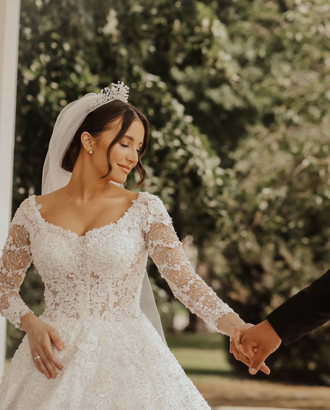 Luxus Hochzeitskleider Mit Ärmel | Brautkleider A Linie Spitze